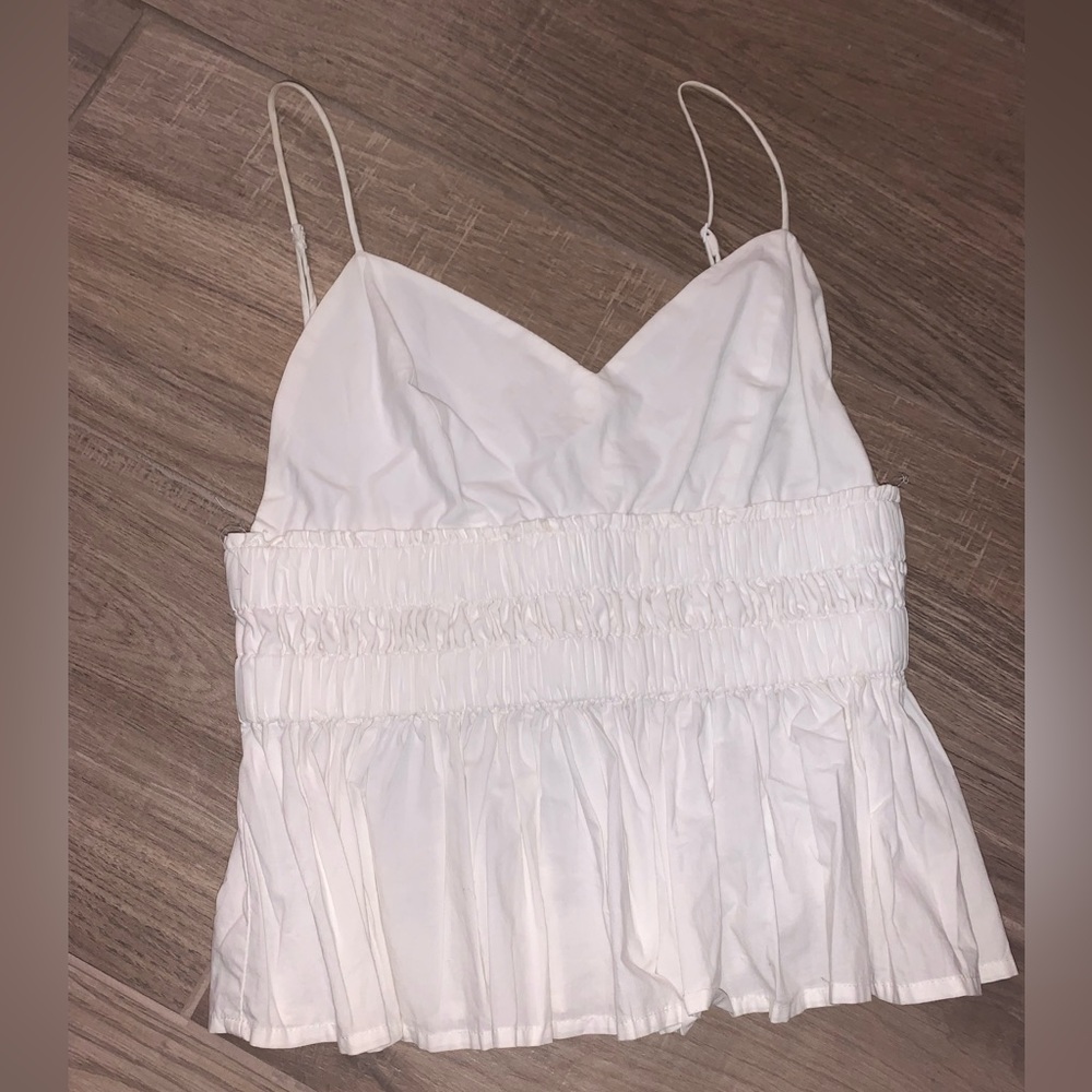 White Express peplum top size xsmall